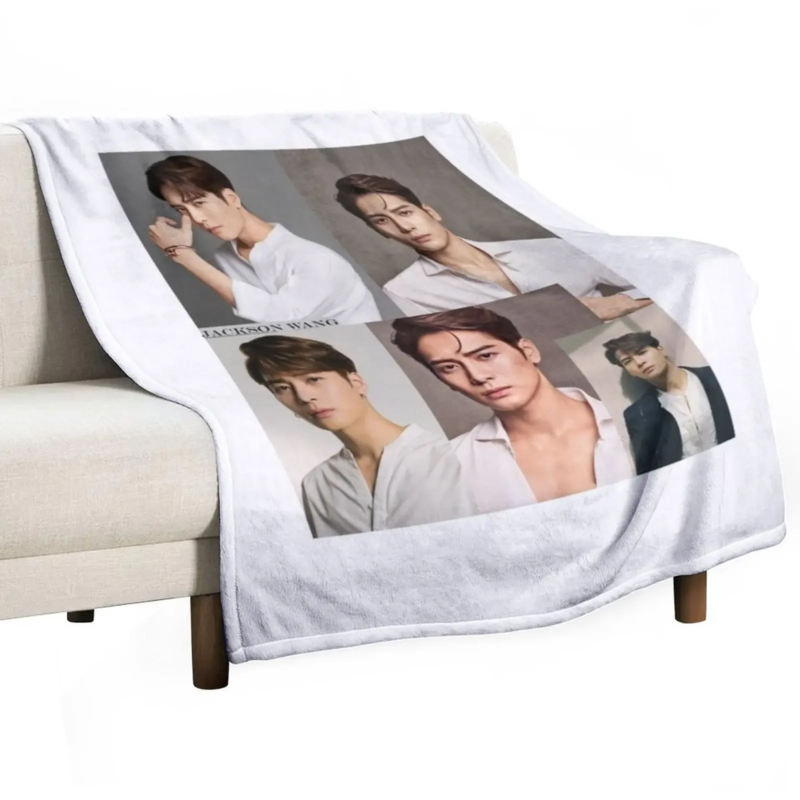 

Jackson Wang , Collage Throw Blanket warm winter Soft Plaid for babies Blankets