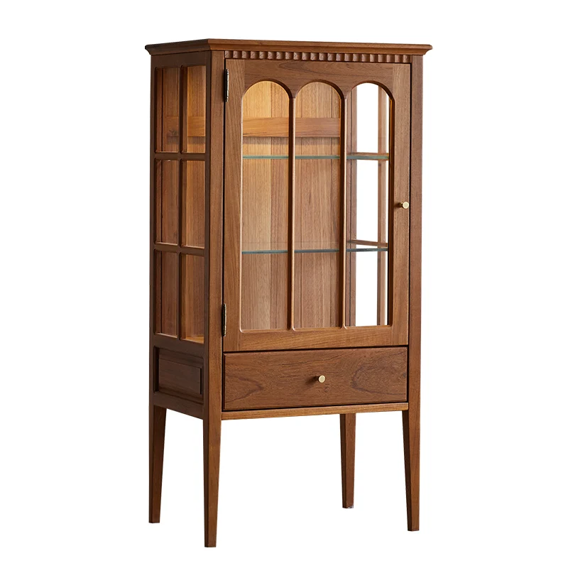 

Wine cabinets, all solid wood, log display cabinets, lighted glass, household storage cabinets, TV sideboards