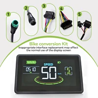 H6C – ordinateur de vélo électrique H6C, compteur de vitesse, écran numérique horizontal, odomètre, couleur filaire, accessoires de vélo 2