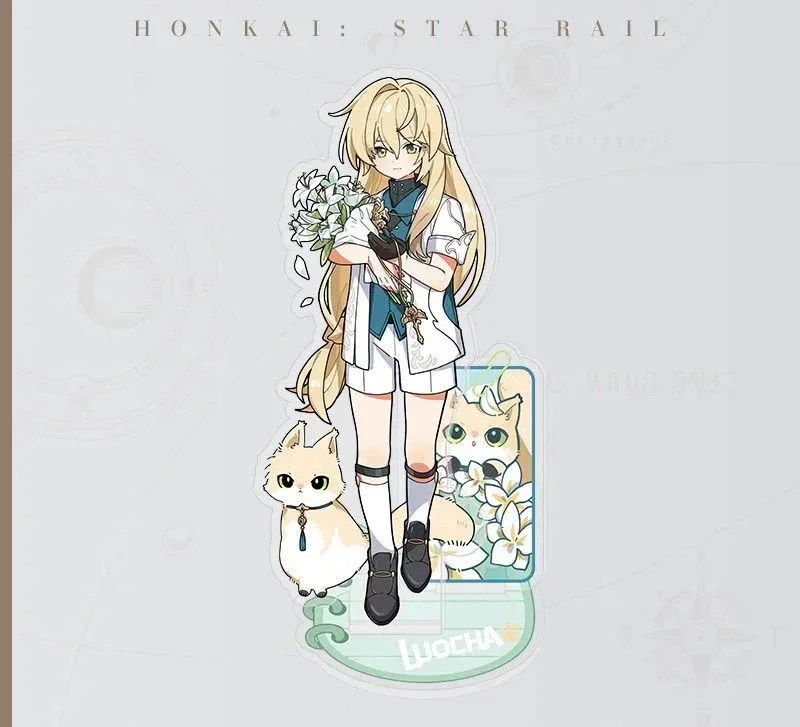 Honkai: Star Rail Acrylic Figure Stand - Blade & Kafka with Cats Desk Decor Ornament