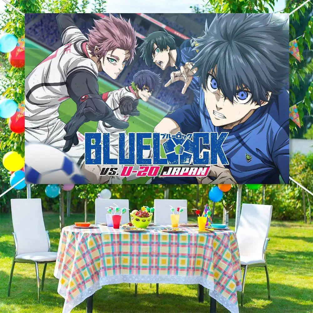 Japanese Hot Anime BLUE LOCK Backdrop for Photography and Party Decoration