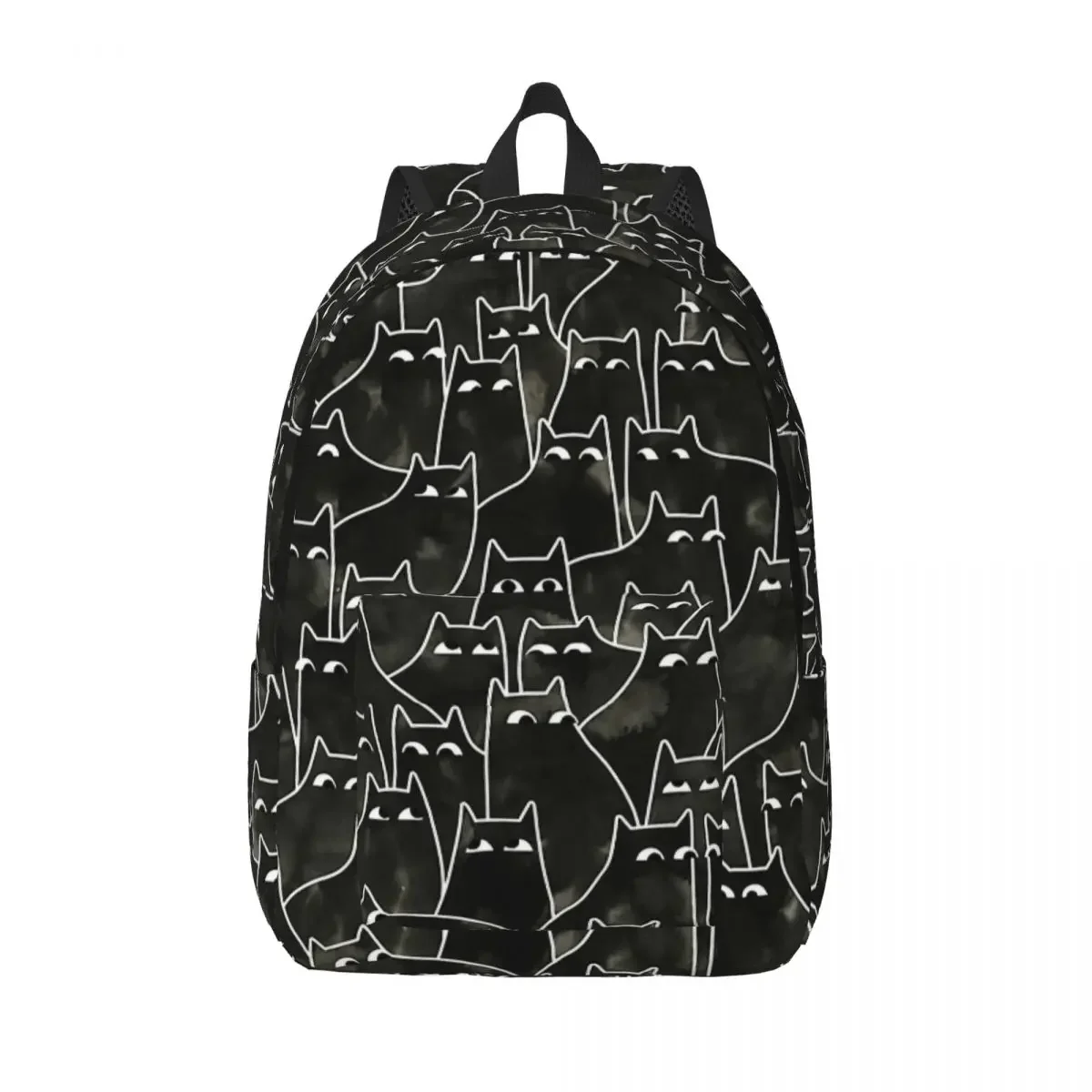 

Suspicious Cats Funny Backpack Elementary High College School Student Bookbag Shoulder Bag Fit Teens Daypack for Outdoor Travel