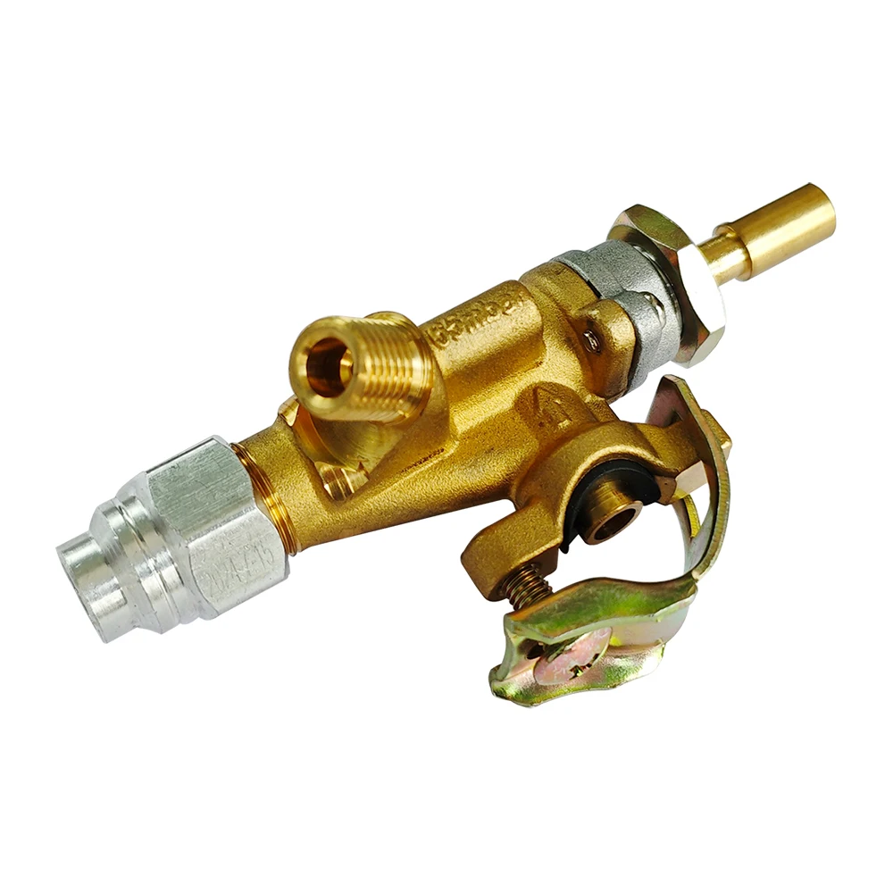 BBQ Grill Standard Brass Gas Safety Valve Low Pressure with Orkli Magnet Unit Gas Outlet 7/16-24unf Thread Supplies Accessory