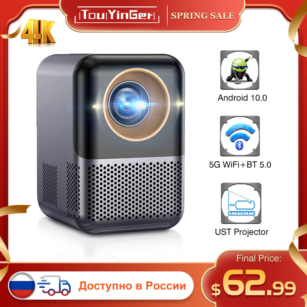 TouYinger ET31 Pro Max ST Mini Portable Projector 4K Wifi Android Led Beam Projection Device for Mobile Phone Home Cinema Smart