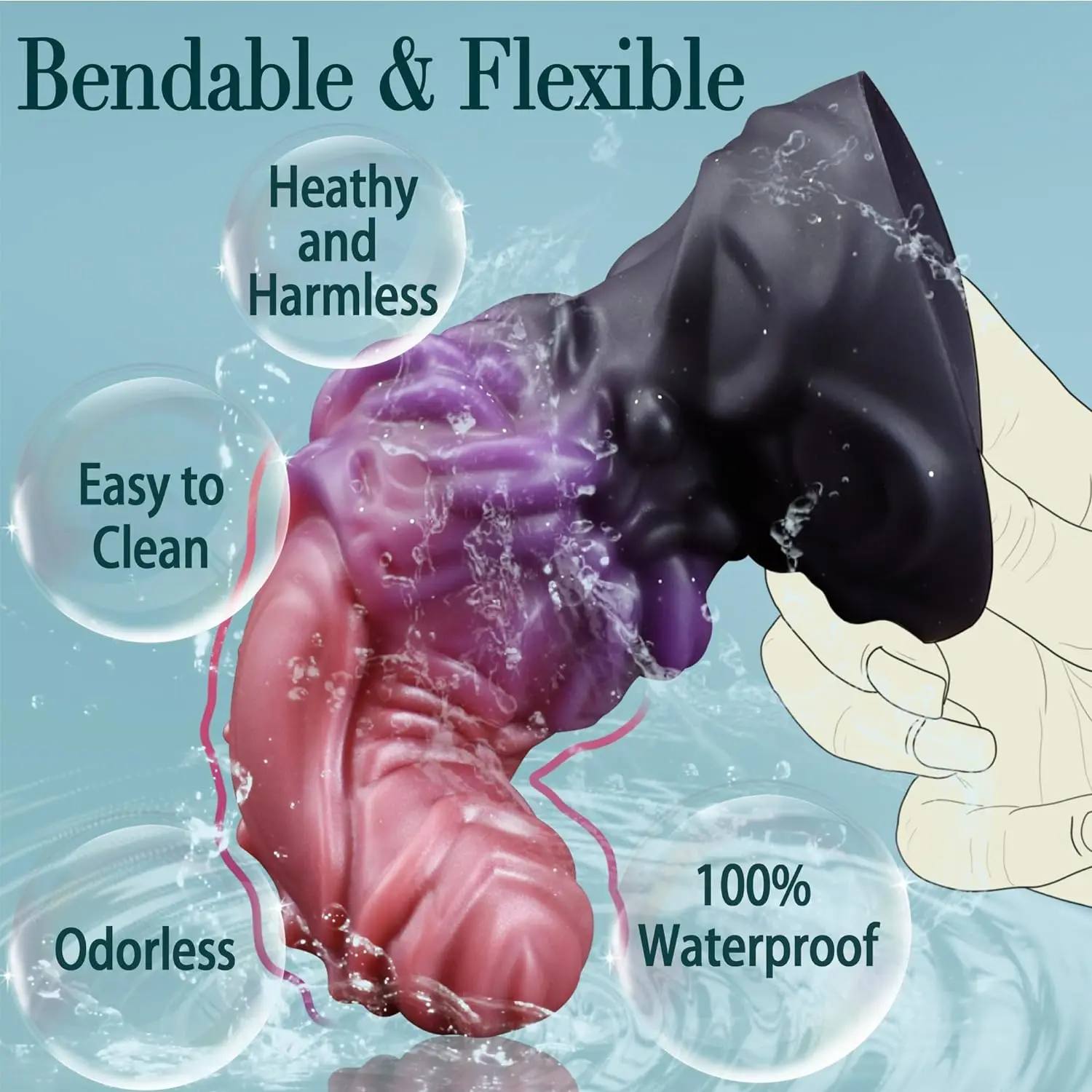 Consolo Realista Estimulador Ponto G Dog Dildo