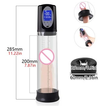 Electric Penis Pump Usb Rechargeable Automatic Penis Enlargement for Man Vacuum Pump Erection Penis Extender Male Masturbators 5