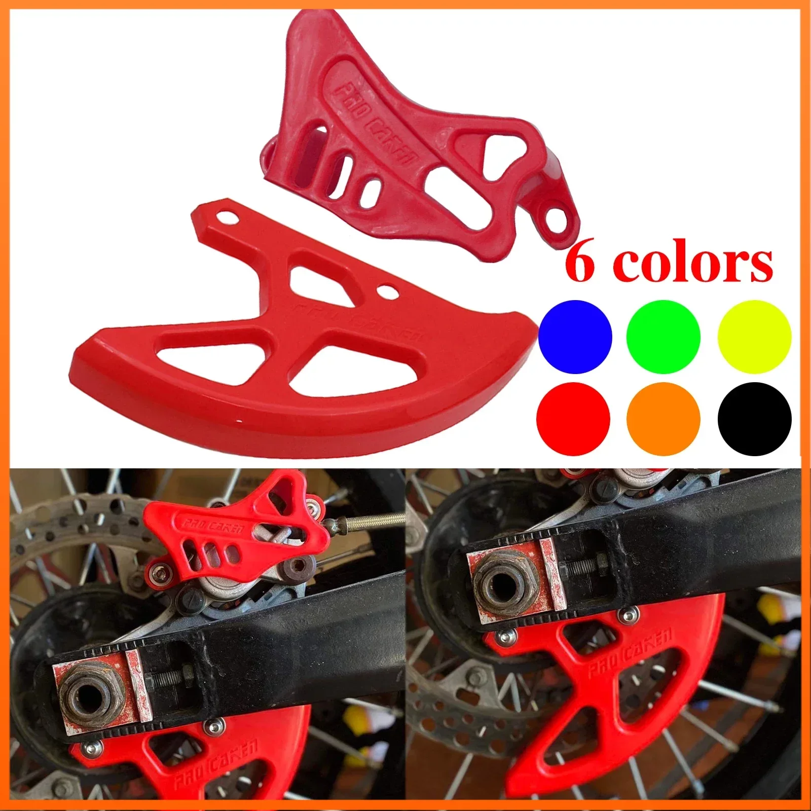 

Motorcycle rear brake disc brake caliper protection cover for Honda CRF250 450RX CRF250R CRF250X CRF450R CRF450X CRF450X 2002-20