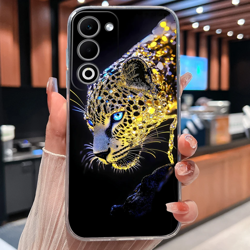 Lovely Animal Cartoon Soft TPU Transparent Silicone Bumper Phone Case