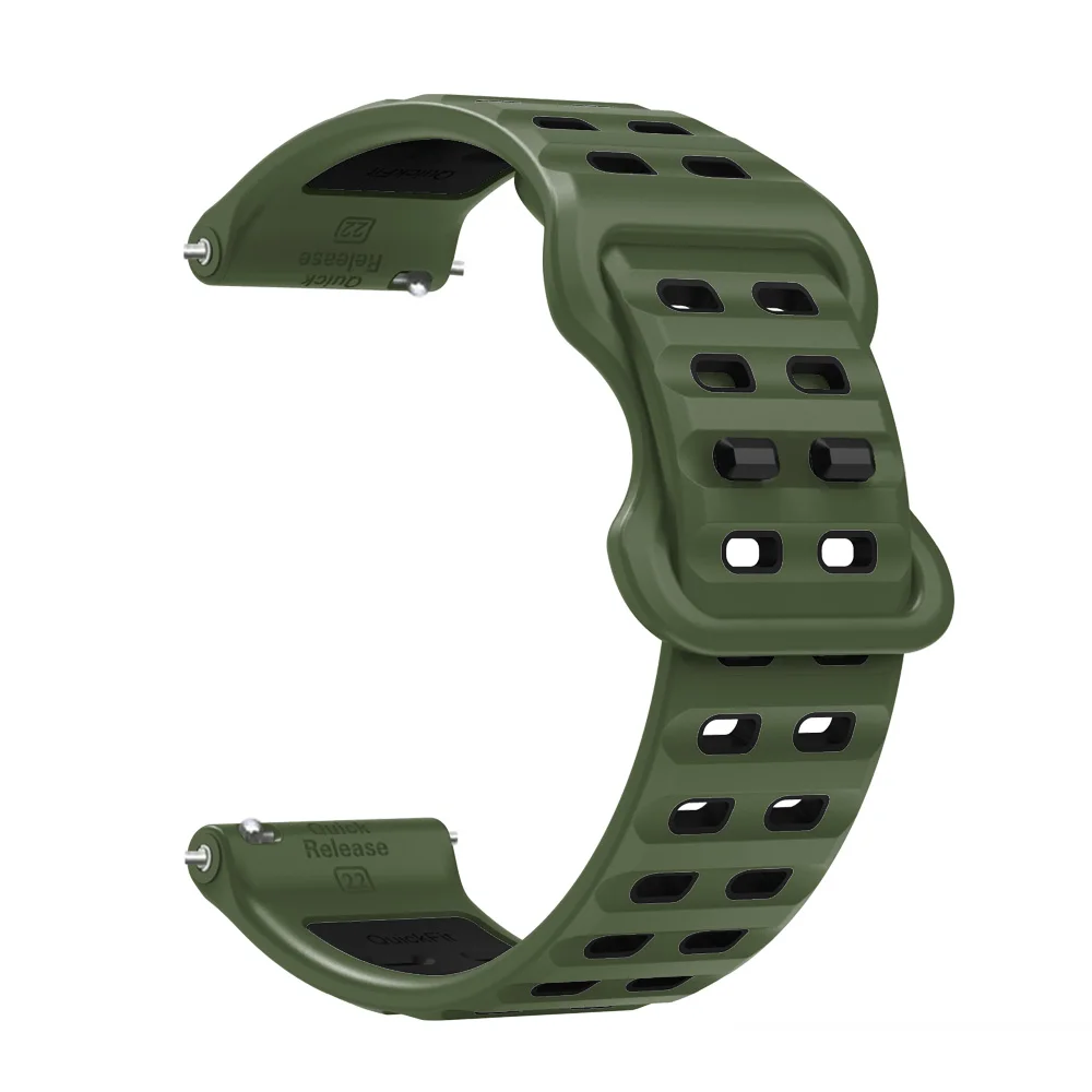 Premium 22mm Silicone Ocean Blue Watch Strap Replacement Wristband