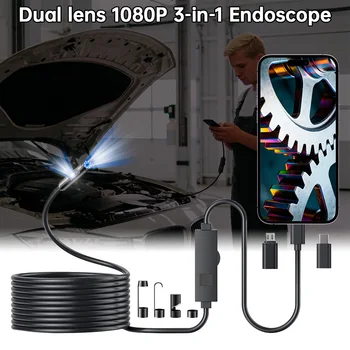 Mini Inspection Camera for IOS iphone Android Endoscope Camera Micro USB/Type-C/IOS Waterproof for Pipeline Borescope YP105 1
