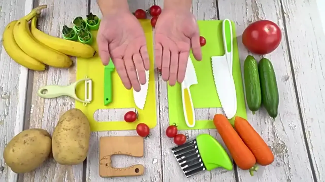 Set di coltelli da cucina per babini 5 pezzi - Coltelli di sicurezza