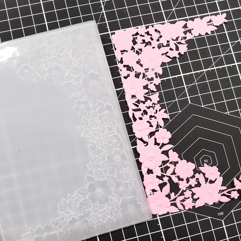 3d Embossed Relief Folder-Invitation Lace, Used For Handmade Letters And Background Greeting Card Clipbook New Edition