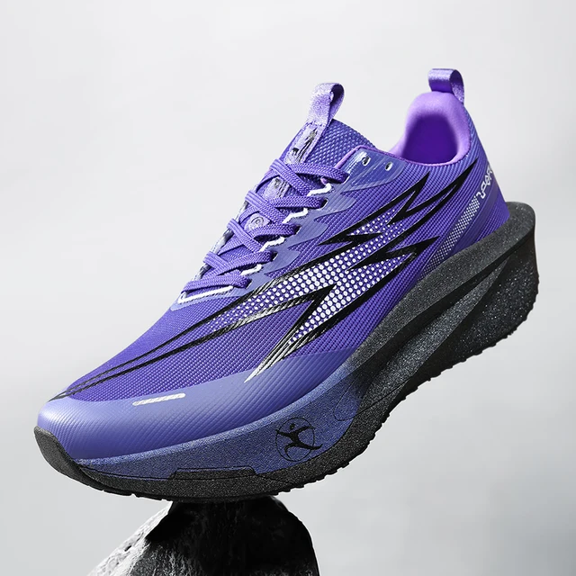 Mens Running Shoes Outdoor Sports Flat Lightweight Training Tennis Shoes Mesh Comfortable 2025 New Lace-up Sneakers for Man 2