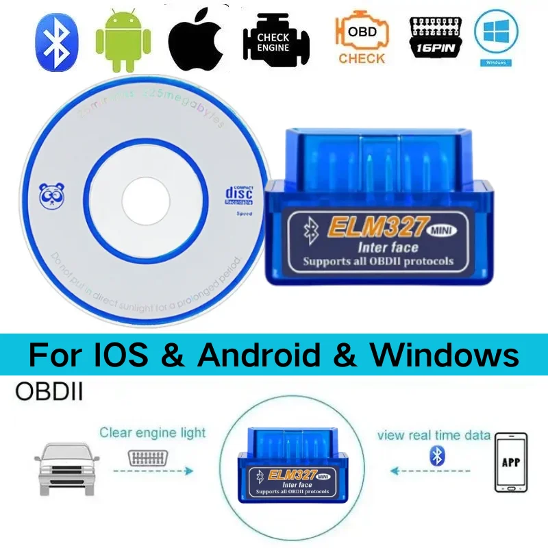 MINIELM327Bluetooth5.1V2.1/V1.5WithDiscAutoOBD2ScannerCarDiagnosticToolCodeReaderToolForAndroid/IOS/Windows-AliExpress34