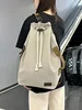 American-Style Canvas Backpack Shoulder Bag round  Retro Package Sport Gym Bag Backpack Bucket Bag Men рюкзак мужской mochila 1