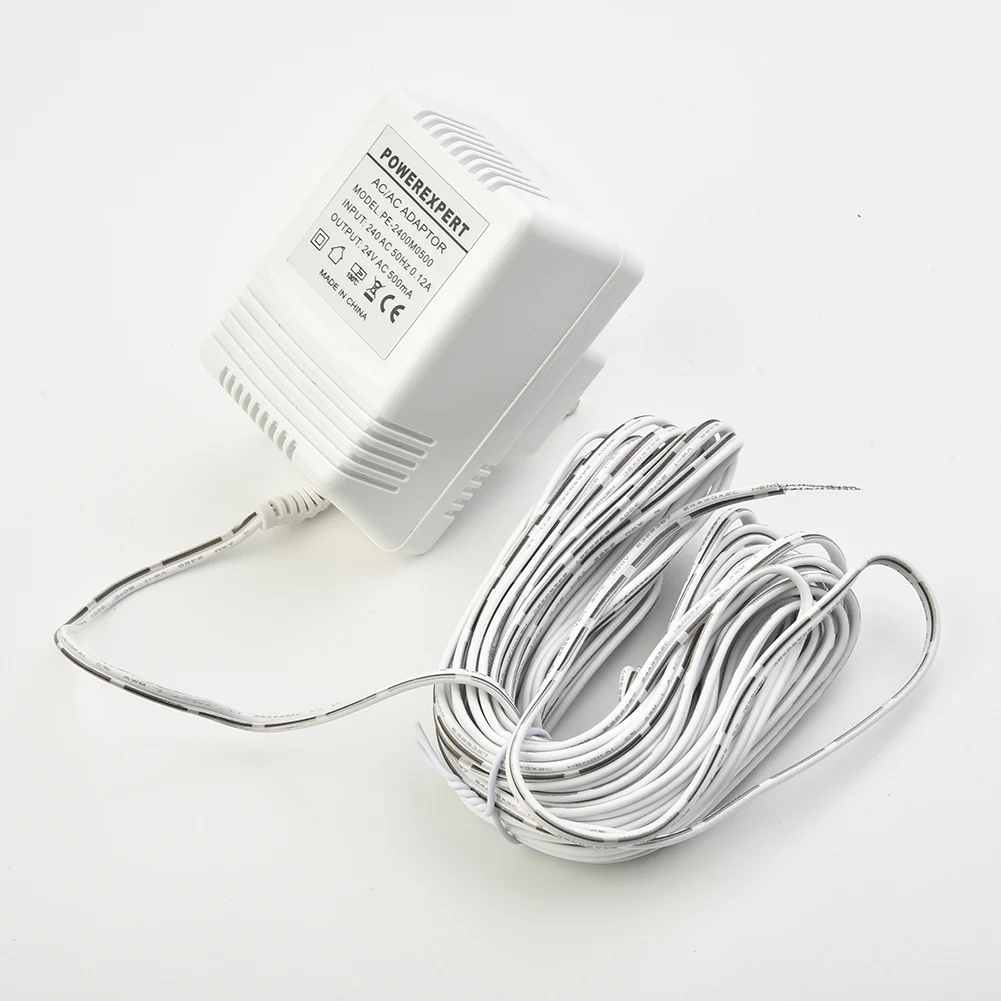 Doorbell Transformer Cable Camera Power Supply Adapter Charger 24V 500mA For IP Intercom Ring Wireless Battery Hardware