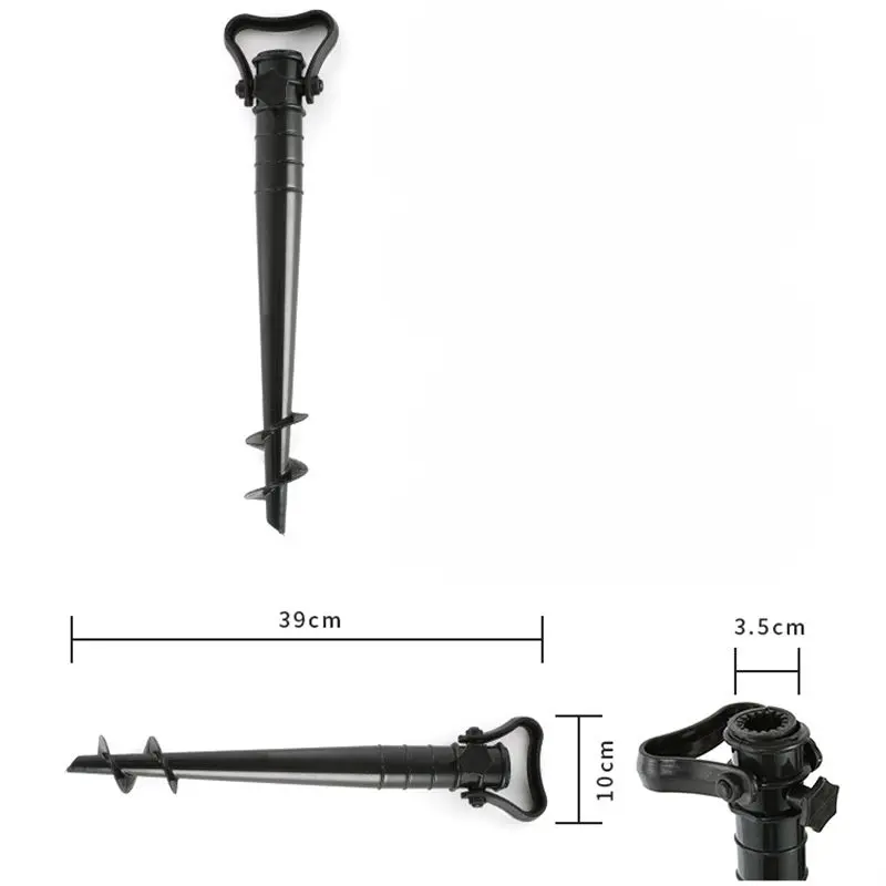 Sun Beach Fishing Stand Rain Gear Garden Patio Parasol Ground Anchor Spike Umbrella Stretch Stand Holder Umbrella Sand