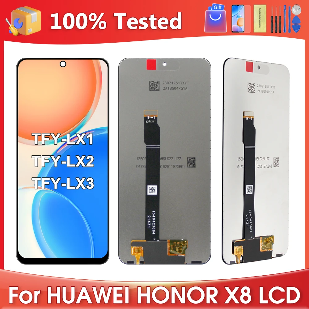 

6.7'' Original For Huawei Honor X8 TFY-LX1 LCD Display Screen Touch Digitizer For Honor X30i TFY-AN00 Play 6T Pro Assembly Parts