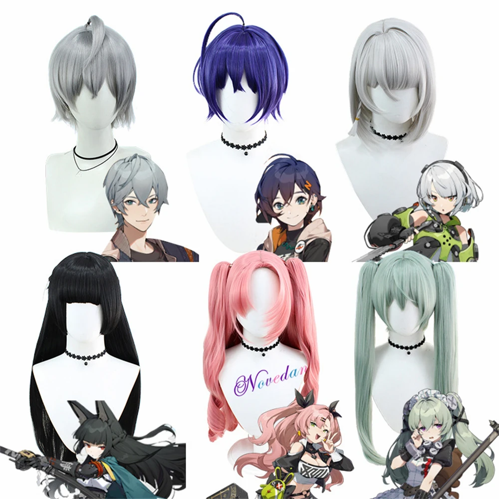 Gioco Zenless Zone Zero Parrucca Cosplay Zzz Anby Belle Nicole Amby Wise Corin Hoshimi Resistente Al Calore Capelli Festa Di Carnevale Parrucca Rose N