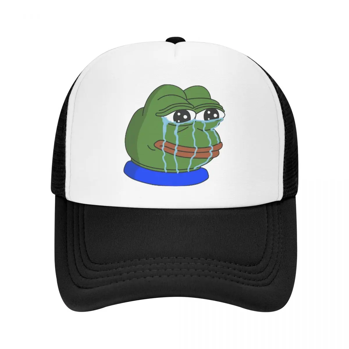 

Classic Crying Frog Meme Trucker Hat Men Women Custom Adjustable Adult Baseball Cap Summer Hats Snapback Caps