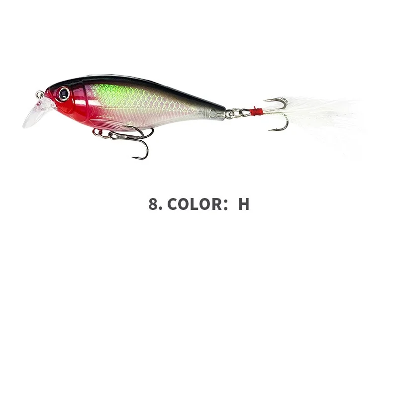 1 Stück Minnow-Köder 12,3g/8,5cm für Süß- und Salzwasser, Bio-Mimetischer Köder, Laser-Klein-Fischköder, Wobbler, Crankbait, Angelzubehör – Detail 14