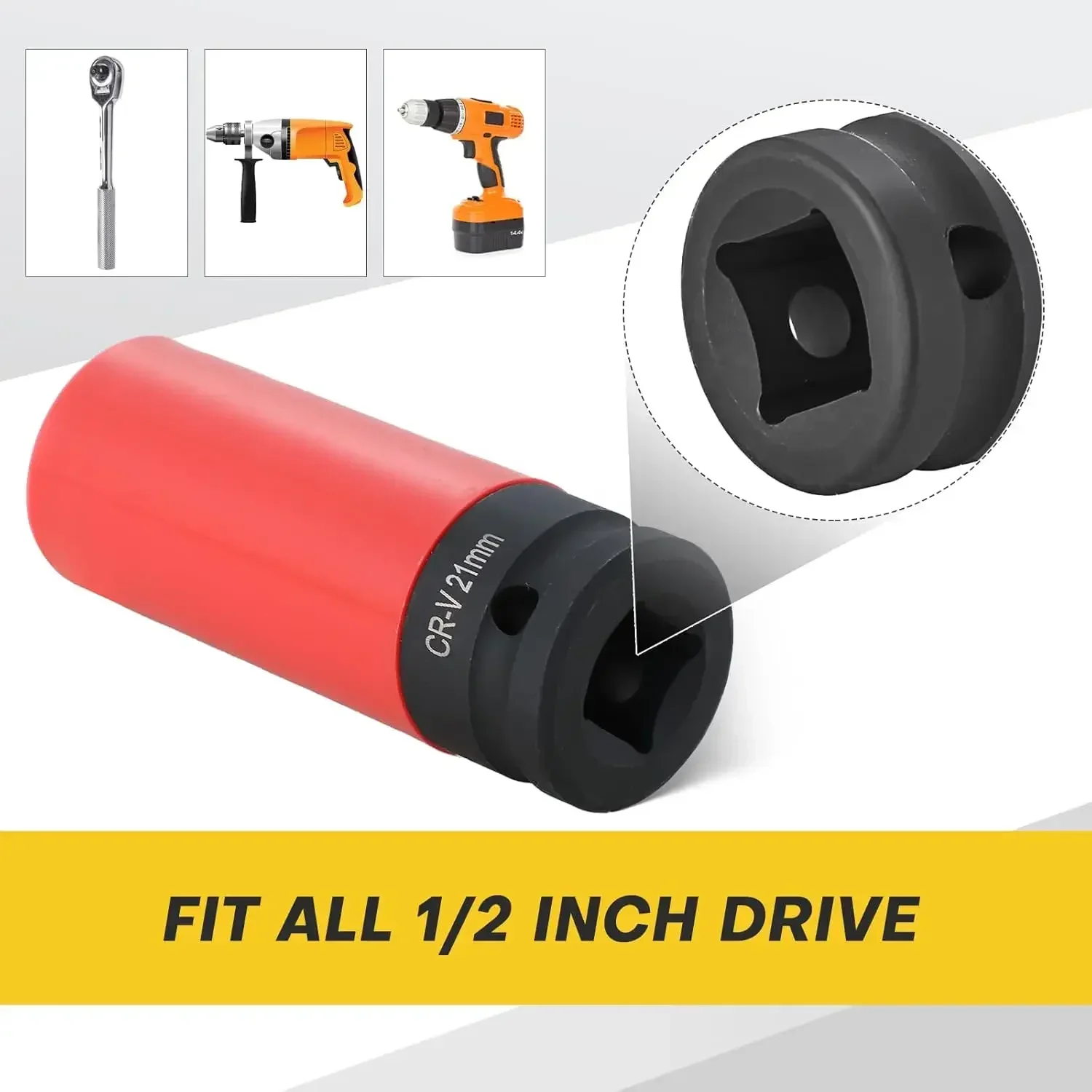 Juego De Enchufes Para Rueda Motriz De 1/2 Pulgadas, 4 Uds., | Cuotas