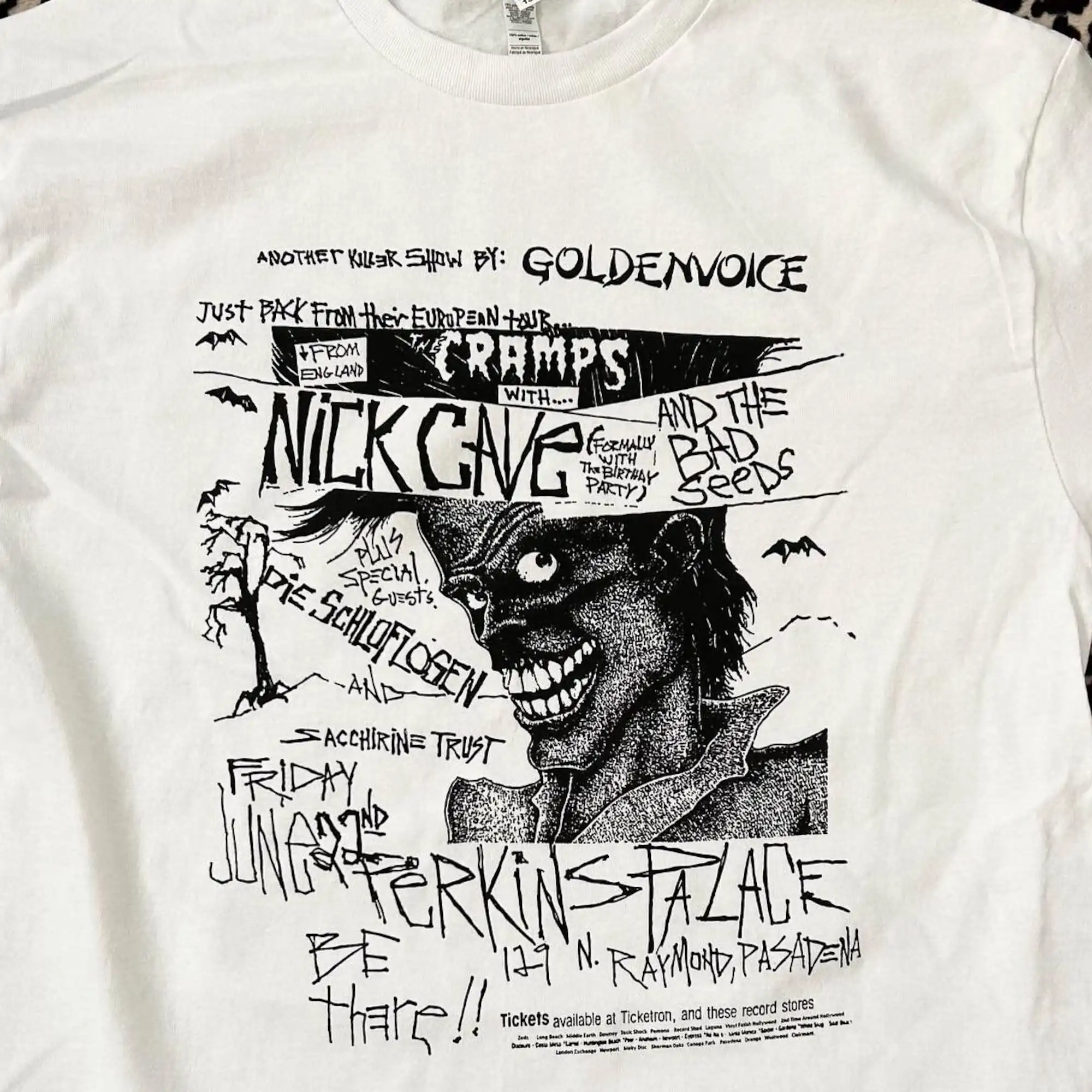 La Maglietta Vintage Flyer Dei Crampi