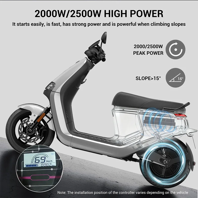2000W Brushless DC Controller 48V 60V 72V 40A Electric Bike Electric Scooter Bru