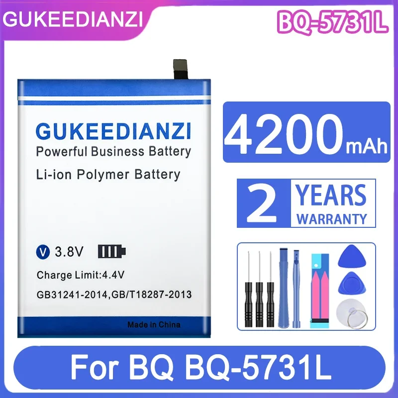 

GUKEEDIANZI Replacement Battery BQ-5731L 4200mAh For BQ BQ5731L Mobile Phone Batteries
