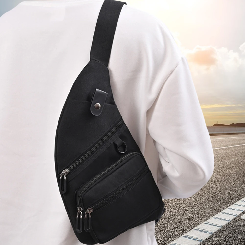 Casual Small Waist Bag Anti Theft Fanny Pack Large Capacity Travel Crossbody Bags Waterproof Shoulder Bag Multi-pocket Chest Bag