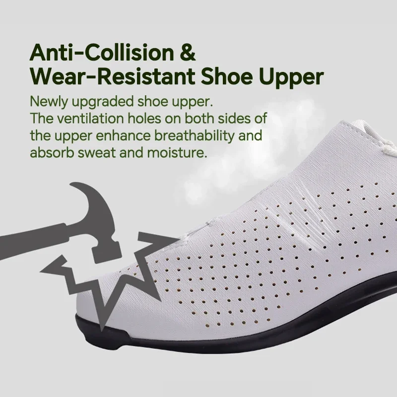 Sidebike Ultralight Men's 14 Level Hardness Carbon Fiber Road Bike Professional Self-locking Cleats Cycling Shoes