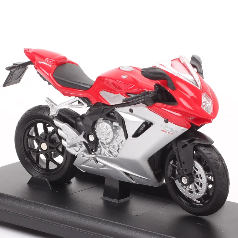 1/18 Scale Welly Mini MV AGUSTA F3 800 Diecasts & Toy Vehicles Metal Sports Motorcycle Model Bike Miniatures Hobby Gift maisto 1 18 scale mini suzuki gsx s750 abs gsxs750 bike model diecasts