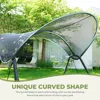 Outdoor Patio Swing Chair 3-Person, 3-Seat Patio Rocking chair, Patio Lounge Chair Swing Set for Porch and Garden 2