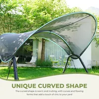 Outdoor Patio Swing Chair 3-Person, 3-Seat Patio Rocking chair, Patio Lounge Chair Swing Set for Porch and Garden 2