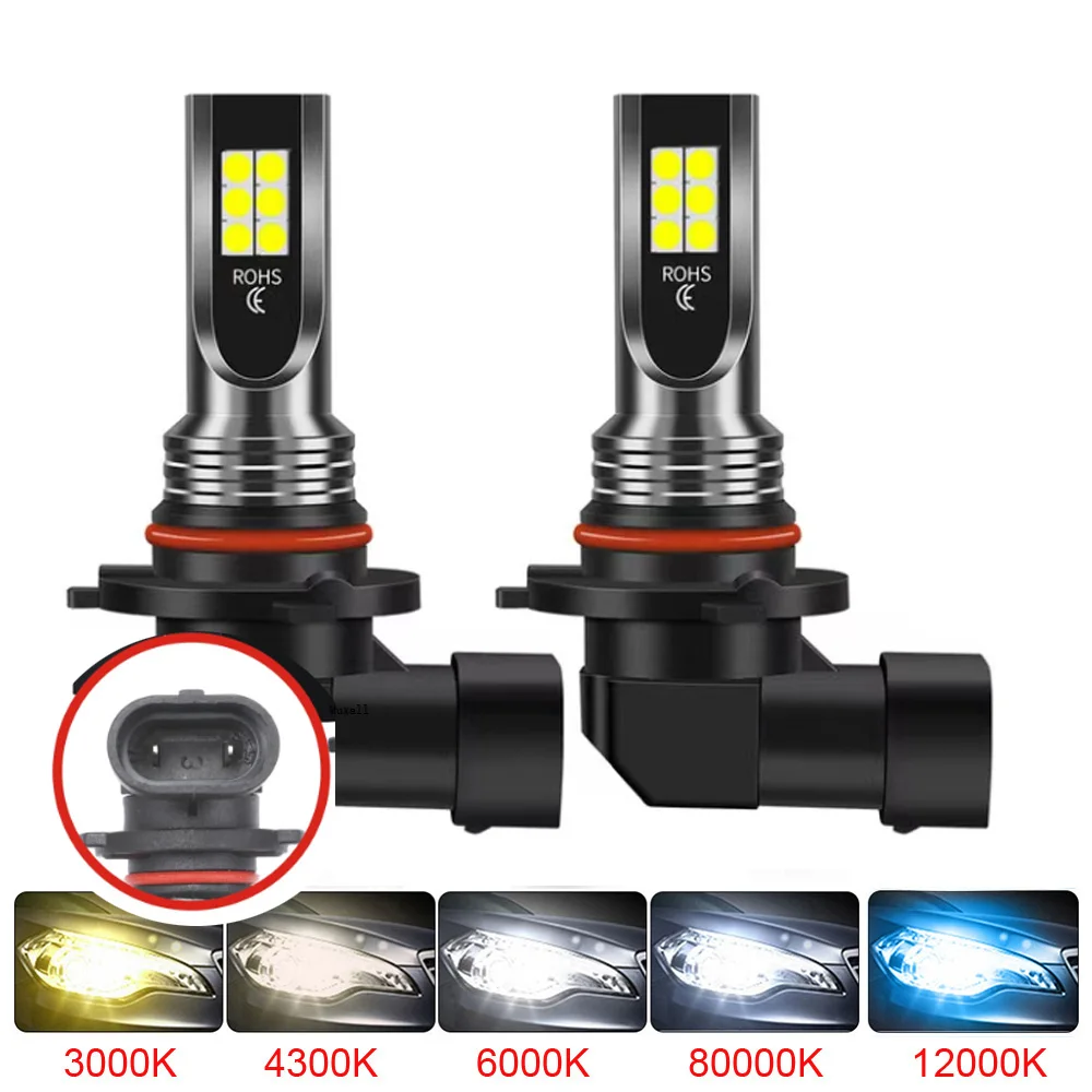 

2Pcs H1 H3 9005 9006 LED Headlight H11 H8 H9 H10 Car Fog Light Bulbs DRL H4 H7 Auto Driving Running Lamps 6000K 8000LM 80W 12V