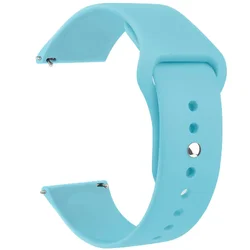 Silicone Bracelet Band - Premium Universal Smartwatch Strap, 22mm/20mm for 20mm watch strap (Emerald-green-3)