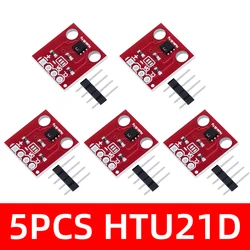 Digital High - Precision Temperature & Humidity Sensor Module (3.3V - 5.5V) for Enhanced Performance (5PCS HTU21D)