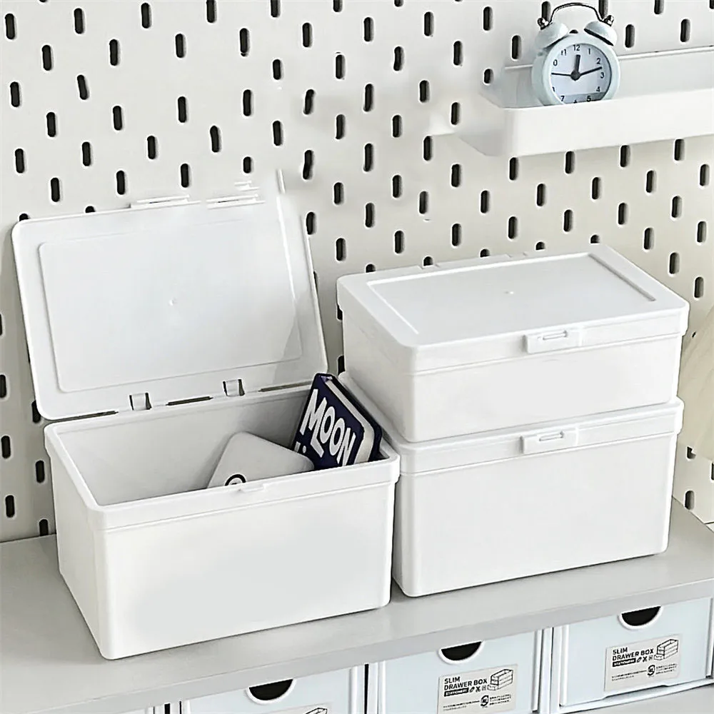 INS White Photo Card Storage Box Ins Photo Card Holder Storage Box Photocard Sleeves Idol Photo Collection Organizer Case 6