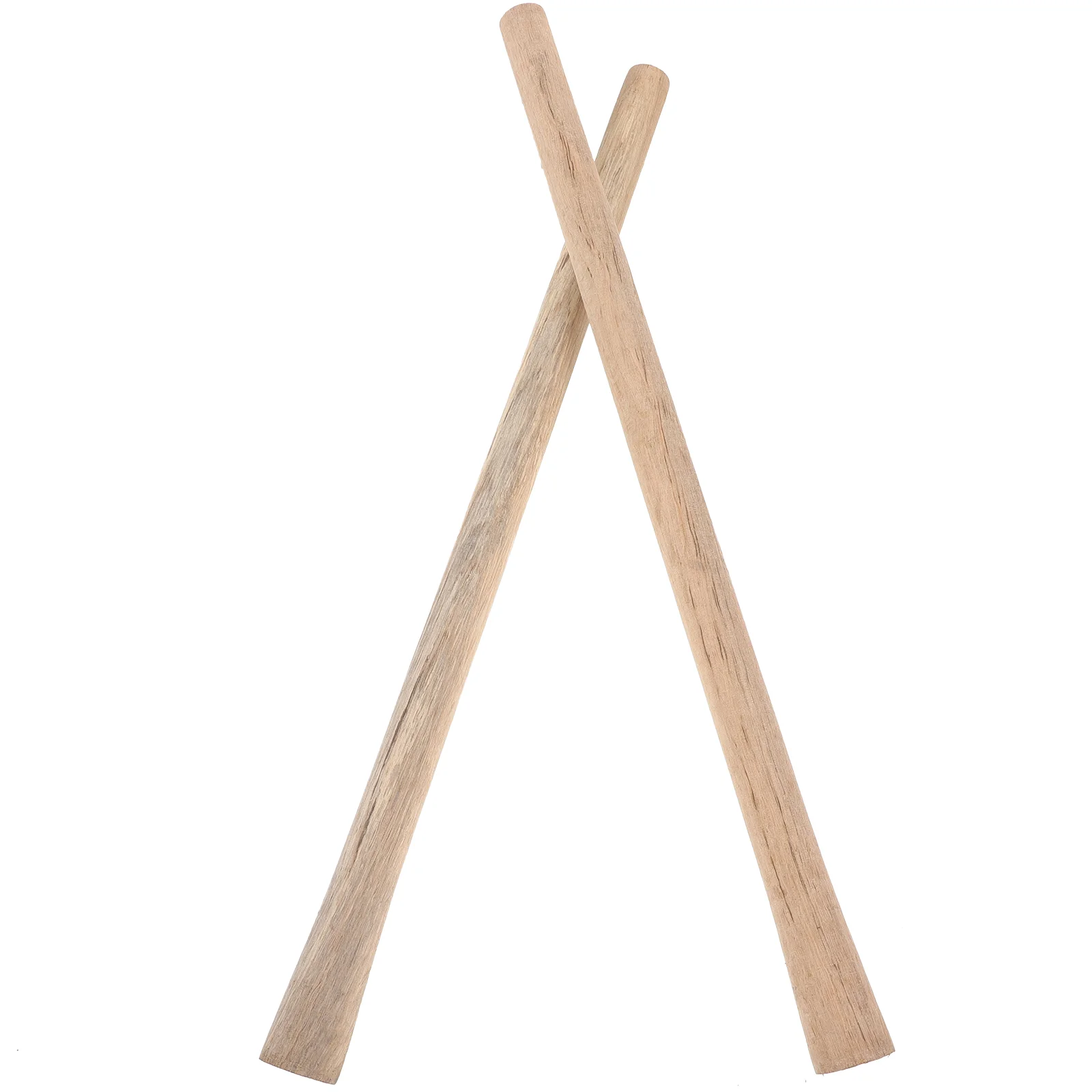 2 Pcs An Fittings Solid Wood Handle Garden Accessories Hoe Long Ax Replacement Hammer Replacements Staff 4