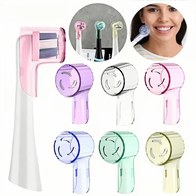 Couvercles anti-poussière pour brosse à dents électrique, 2 à 8 pièces, couleurs, capuchons compatibles avec la série Braun Oral B & iO, protecteur de tête 1