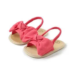 Meckior Breathable Anti-Slip Toddler Summer Sandals - 6-12 months (Rose red)