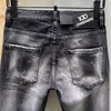 Chareiharper 930  New Tatty Paint Splash men's slim Fit Stick Fabric Stretch jeans Blue Leggings 5