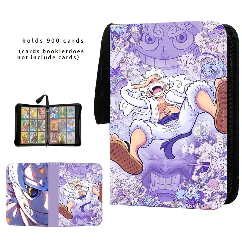 Anime One Piece Luffy Zoro Card Book Pu Super Large Capacity Card Binder Display Game Collection Kids Toy Gift 40-900pcs
