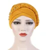 Islamic Pearl Milk Silk Braid Turban Muslim Pullover Cap Casual Hijab Scarf  India Hat  Hat Wrap Headscarf  Hair Accessories 3