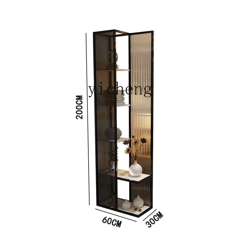 

ZK Entrance Cabinet Shoe Cabinet Flower Stand Partition Storage Rack Glass Partition