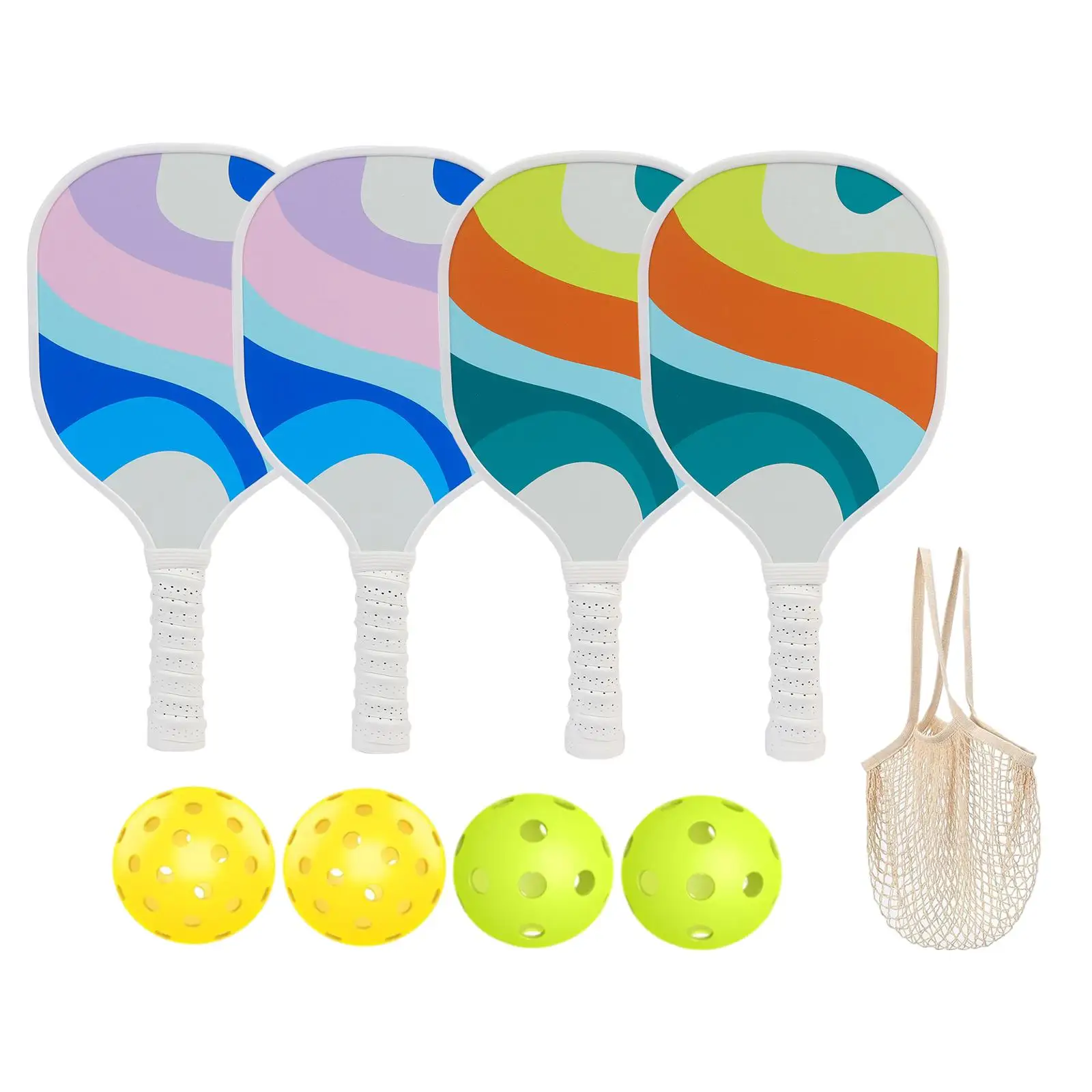 

Деревянные ракетки для маринования Pickleball, тренировочная сумка для переноски, 4 шт.