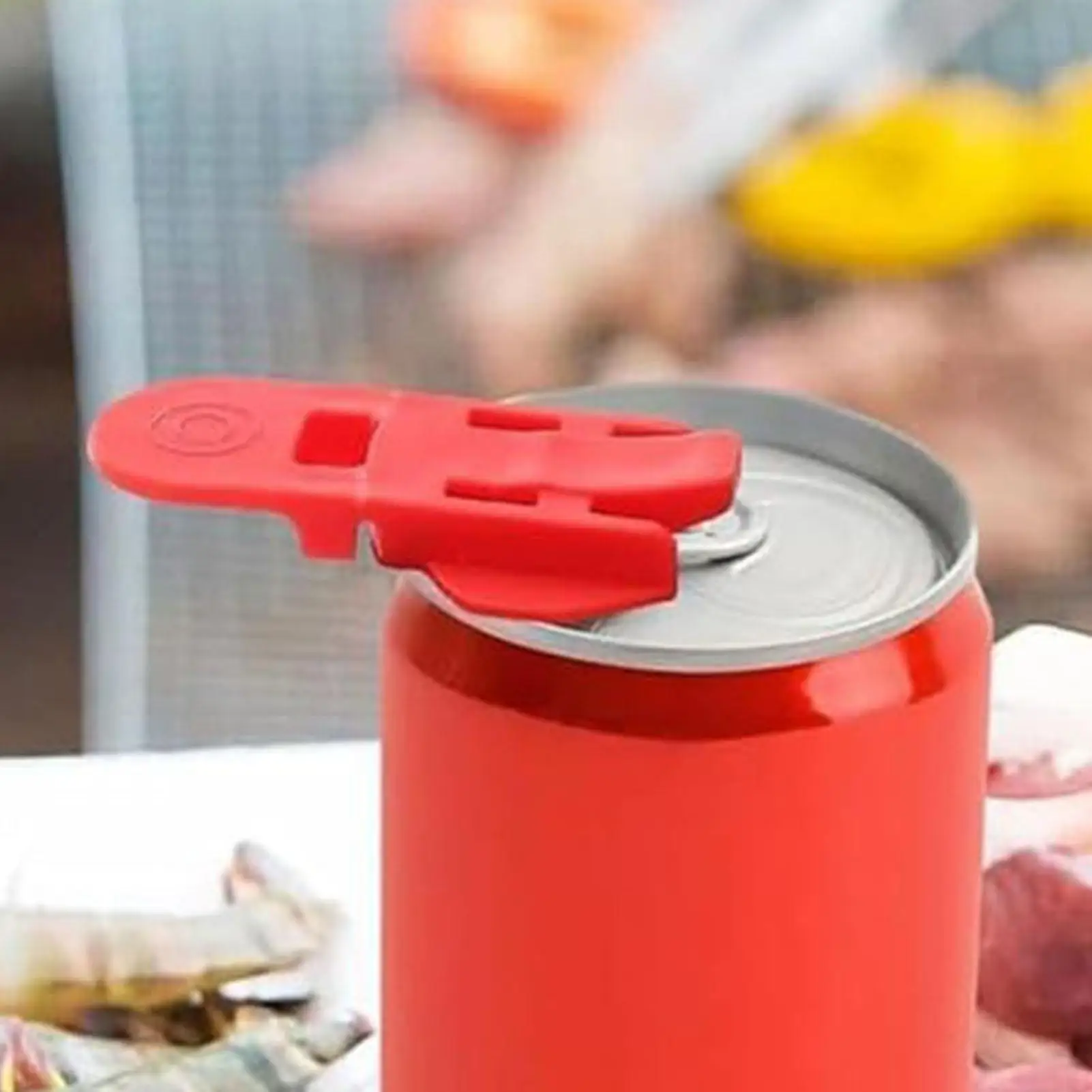 6pcs Can Opener Easy Bottle Opener Plastic Drink Lid Easy To Use Kitchen Gadgets Soda Beer Beverage Can Opener Accessories