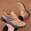 Men's Unisex Solid Color Design Walking Shoes Fiber Low Cut Sports Shoes Urban Fashion Casual Black and White Training Shoes