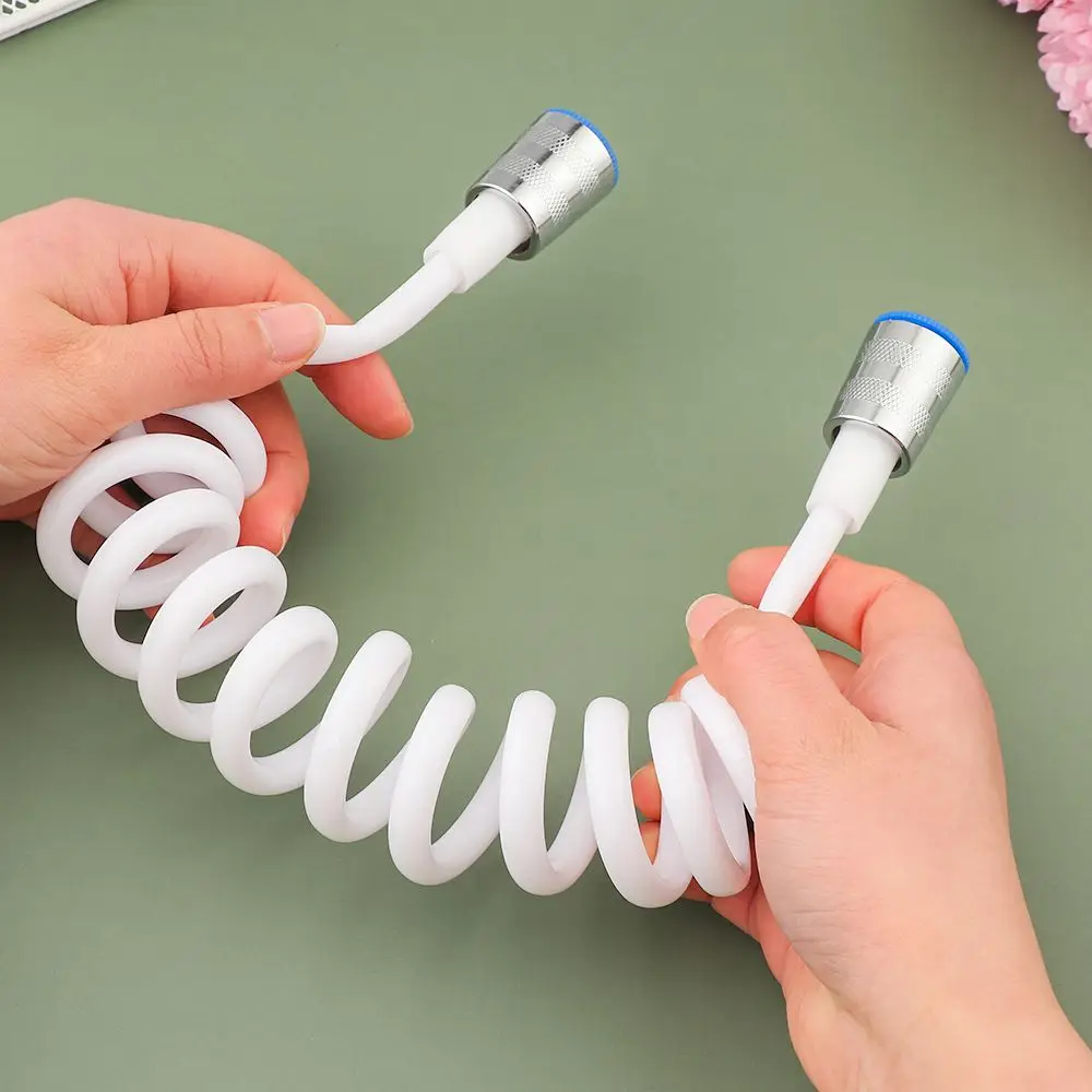 Flexible Anti-wrap Telephone Line Style Bath Sprayer Connect Pipe Spring Shower Hose Toilet Bidet Water Plumbing