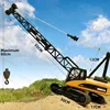 Huina 572 1:14 Rc Truck 15Ch Rc Crane Alloy Cars Trucks Large Crane Engineering Car 2.4Ghz Remote Controlled Car Toys for Boys 4